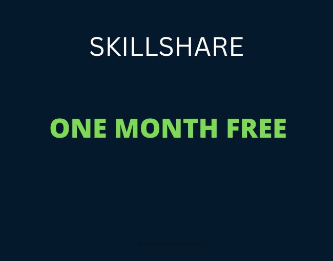 skillshare one month free
